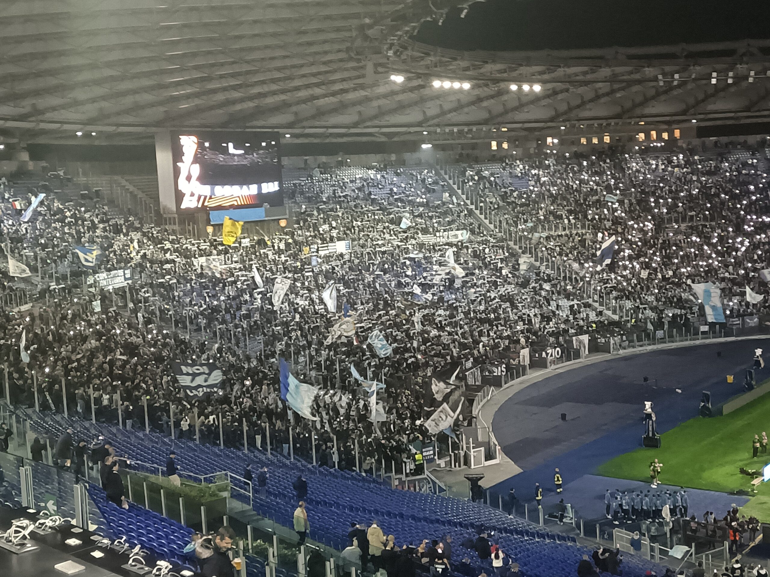 Tifosi Lazio curva nord Europa League