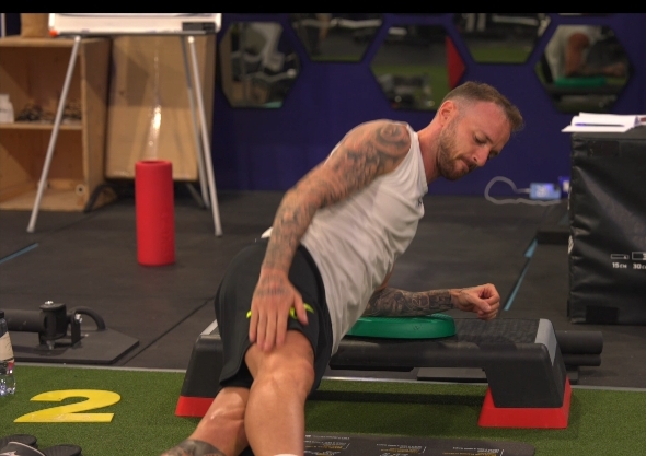 Manuel Lazzari in palestra