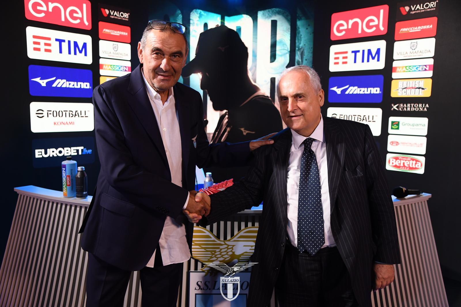 Sarri e Lotito a Formello