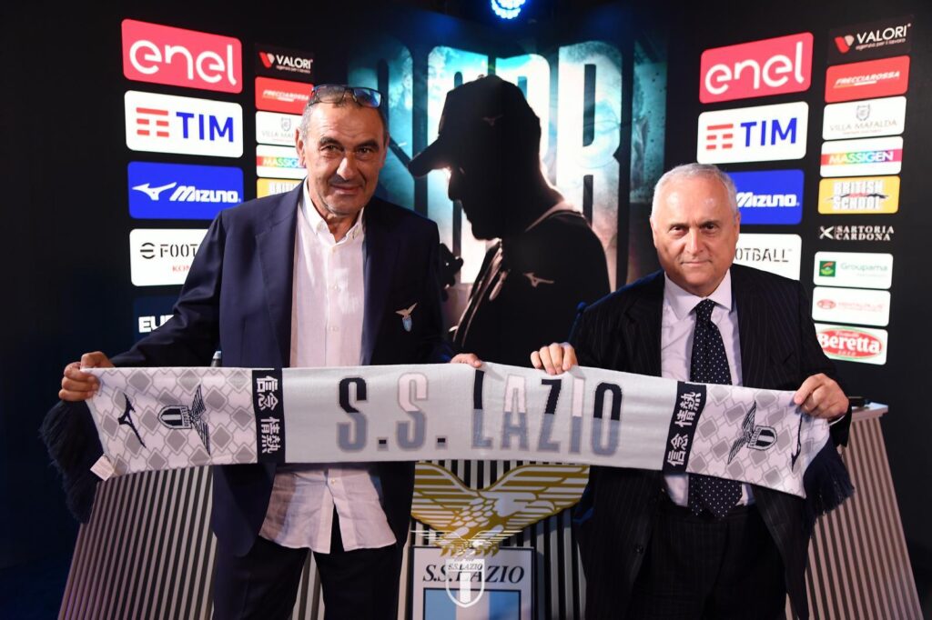 Mister Sarri e il presidente Claudio Lotito