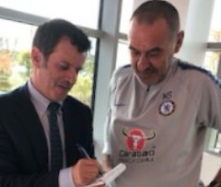 Alfredo Pedullà e Maurizio Sarri