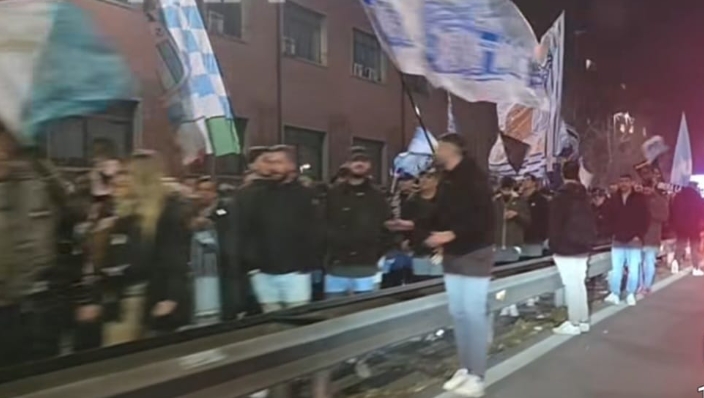 Ponte Milvio tifosi biancocelesti