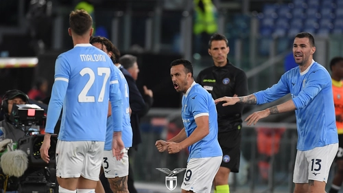 Pedro esultanza Lazio