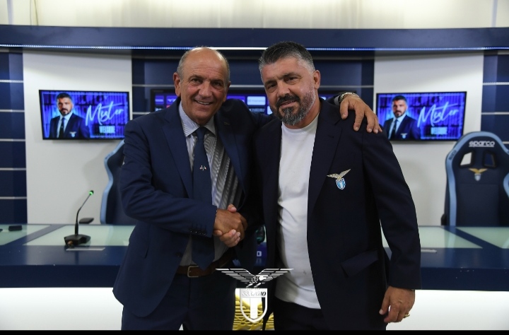 Gattuso e Fabiani Lazio
