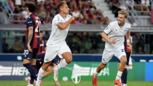 Frattesi esulta dopo il gol